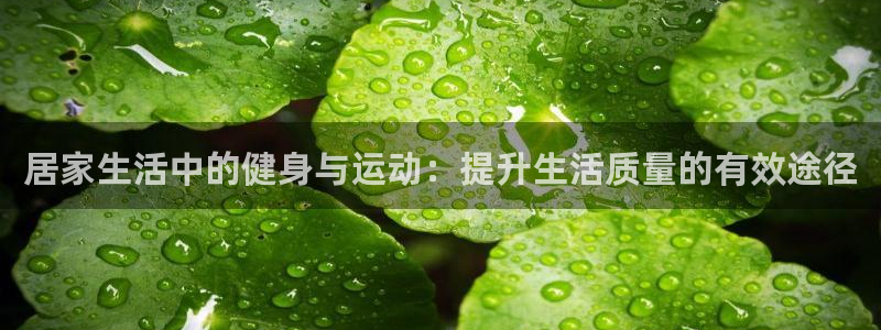 球客岛：居家生活中的健身与运动：提升生活质量的有效途径